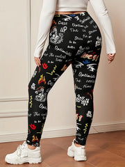  Giraffe Print High Rise Leggings