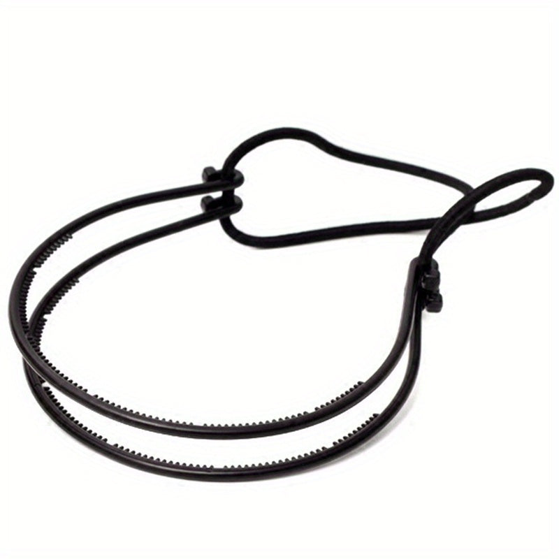 Double Layered Hair Band With Adjustable Rubber Cord