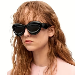 Y2K Inflated Cat Eye Sunglasses For Women Men UV400