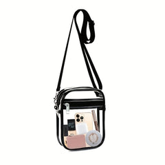 Clear Crossbody Bag Stadium Approved PVC Bag One Shoulder Bag