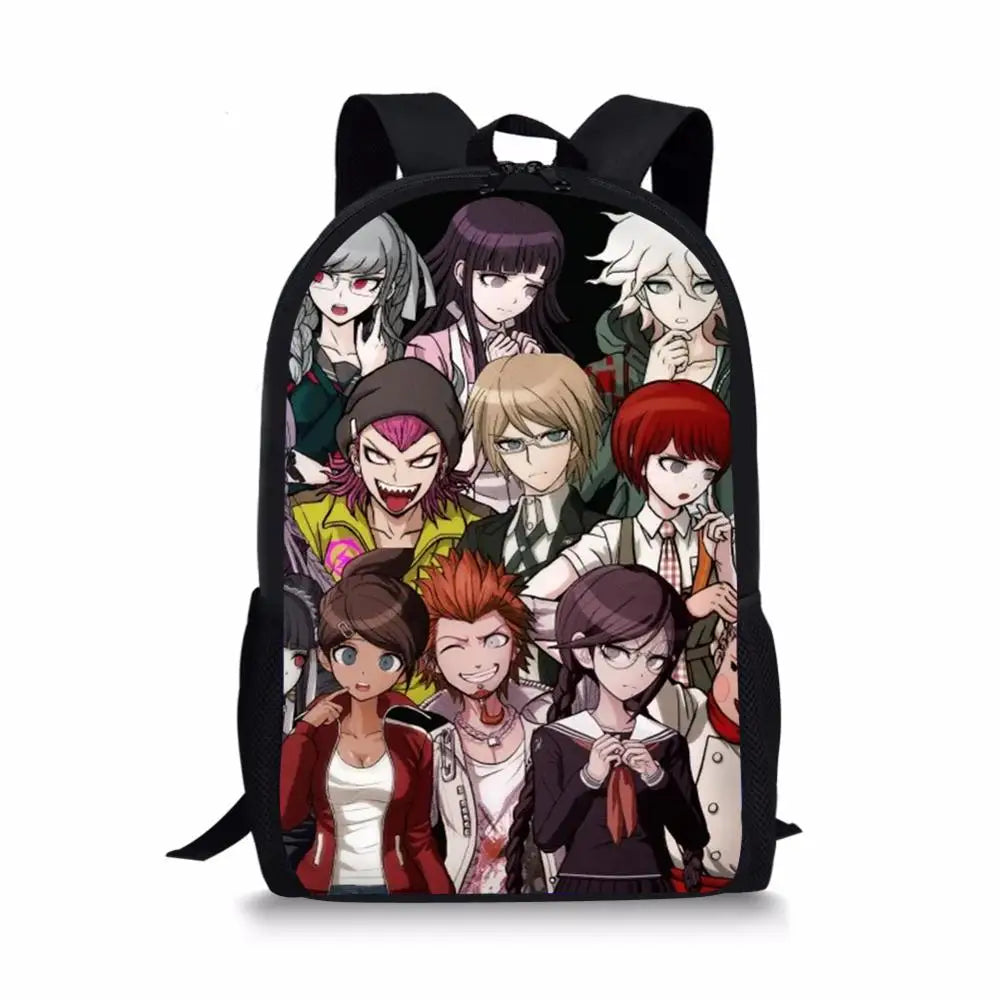 16-inch Danganronpa Anime Children's Backpack Kids Boys Mochila Infantil