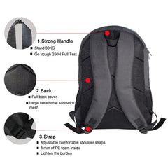 16in Kids Backpack Fox Print for Ages 6-15 Boys Girls Schoolbag