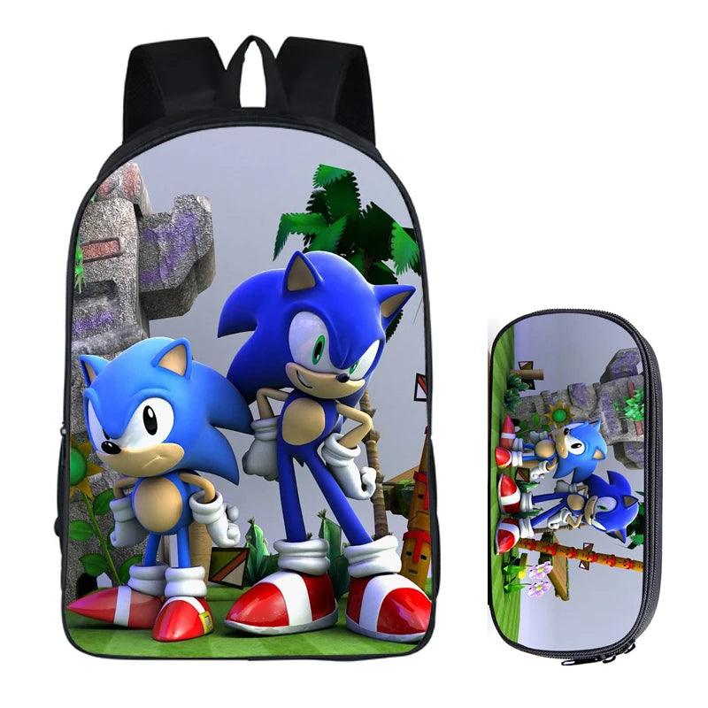 16 inch School Bag for Kids Boys Girls Backpack Children School Sets Pencil Bag