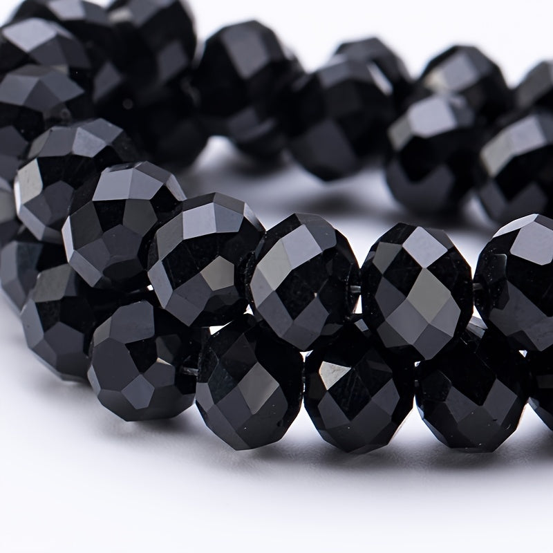 Crystal Glass Faceted Spacer Beads 4 6 8mm DIY Jewelry Making Craft Supplies