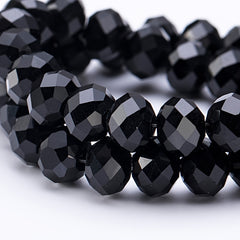 Crystal Glass Faceted Spacer Beads 4 6 8mm DIY Jewelry Making Craft Supplies