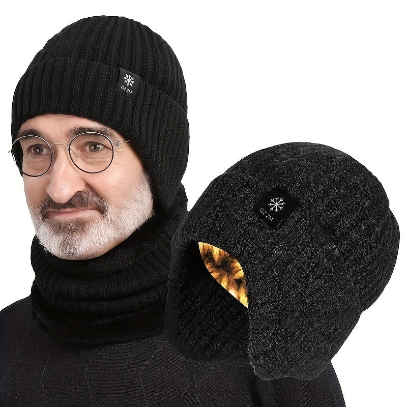 Winter Coldproof Beanie Hat Neck Gaiter Set