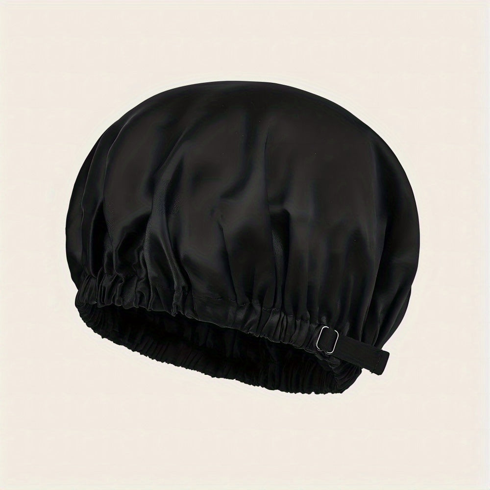 Silk Double Layer Bonnet Soft Elastic Hair Bonnet