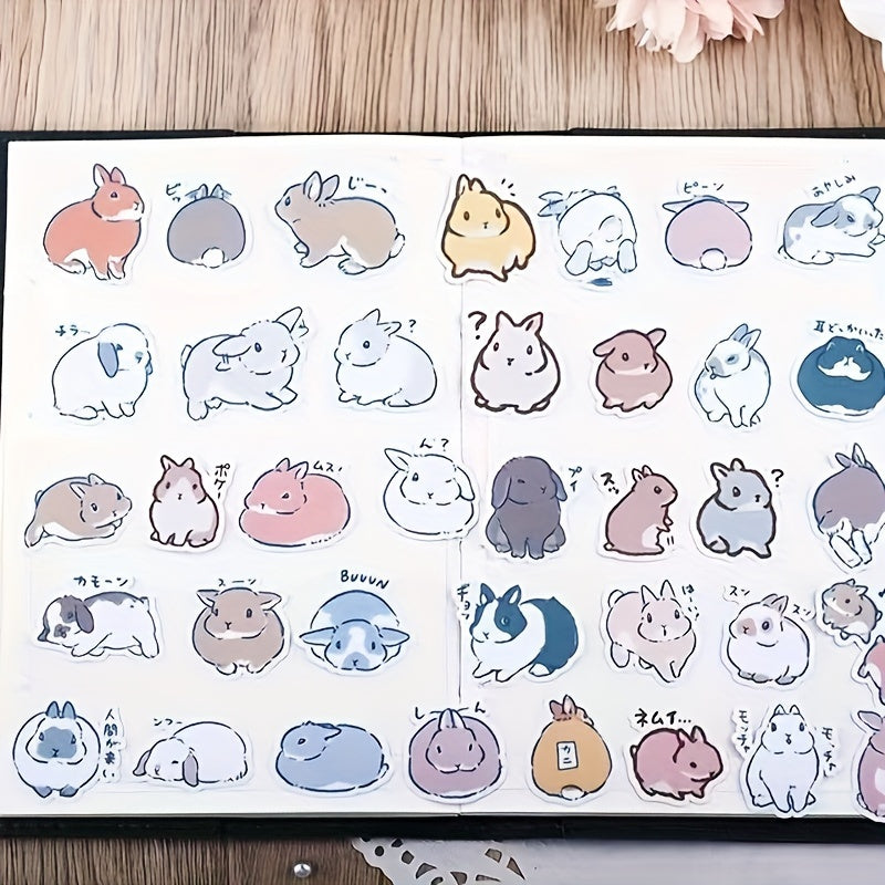 Cartoon Little Rabbit Reward Stickers for Classroom Materials