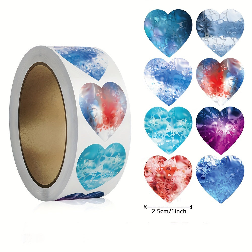 500pcs Heart Shaped Sticker Seal Labels Scrapbooking Craft Party Gift Packaging