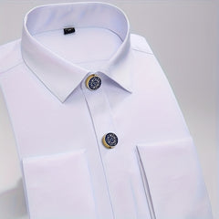 2pcs Golden Button Covers for Men & Women, Hidden Shirt Decoration