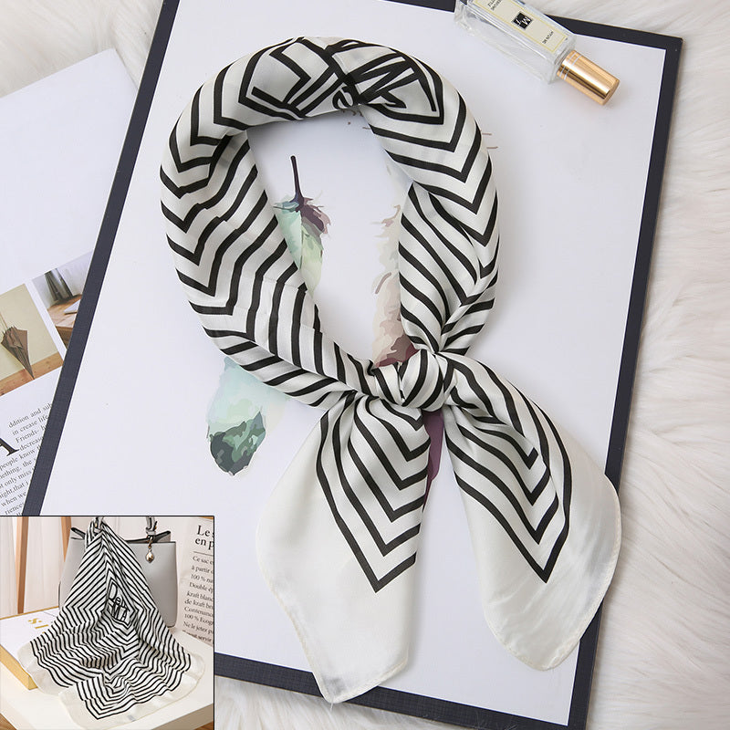 Women's Small Square Scarf Spring Autumn Winter Thin Scarf