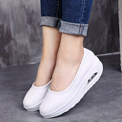 Women's Air Cushion Walking Shoes Slip On Casual Sneakers