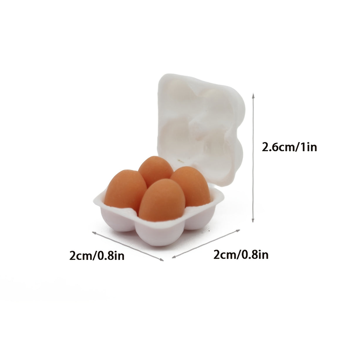 1:12 Mini Dollhouse Egg Rack with Eggs