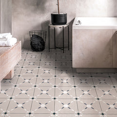 12pcs Nordic Minimalist Ceramic Tile Stickers for Kitchen Bathroom