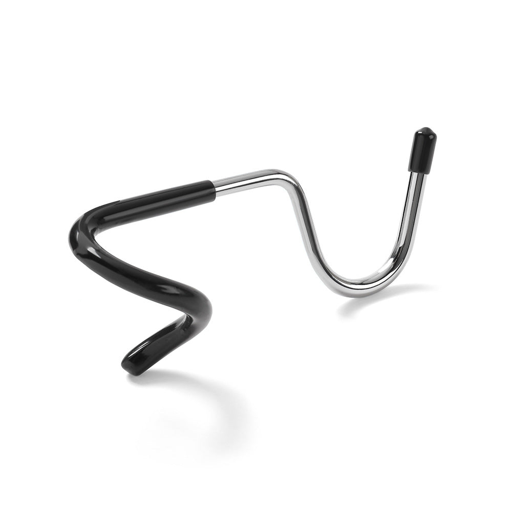 Stainless Steel Camping Light Pole Hook with Non slip Portable Pig Tail Storage