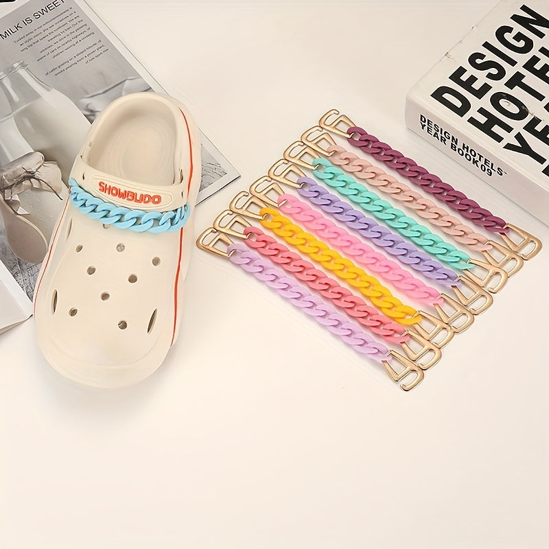 Chain Shape Hole Shoes Charm Clogs DIY Accessories Shoe Buckle Decoration