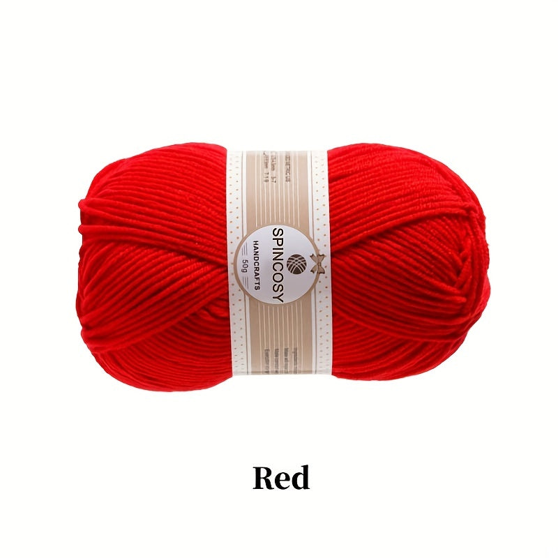 6pcs 4 Strand Wool Acrylic Fabric for DIY Arts Crafts Sewing Party Supplies