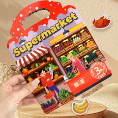 Jelly Sticker Book DIY Cartoon Stickers Vibrant Color