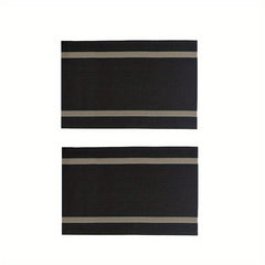 2pcs PVC Placemats Dining Table Mat Set Cup Wine Decor M