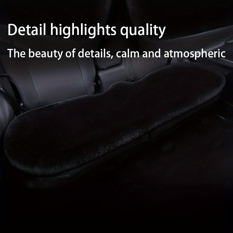 3pcs Car Cushion Winter Plush Seat Cover Auto Keep Warm