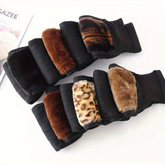 1 Pair Cashmere Knee Pads Elastic Warm Knee Pad For Cold Weather