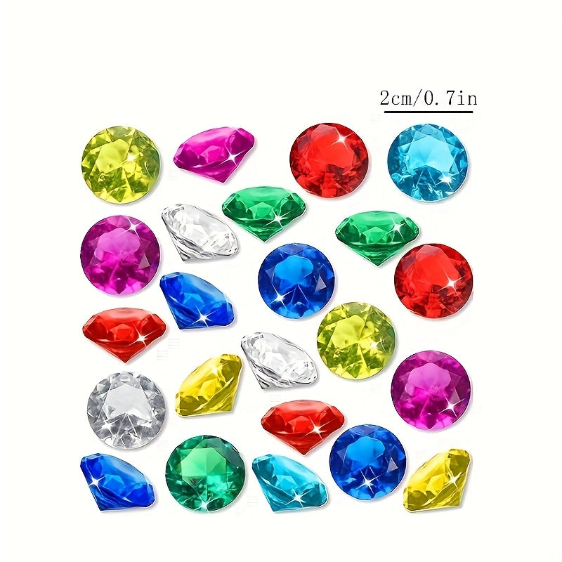 Multicolored Acrylic Gems - Ideal for Pool Party & Birthdays