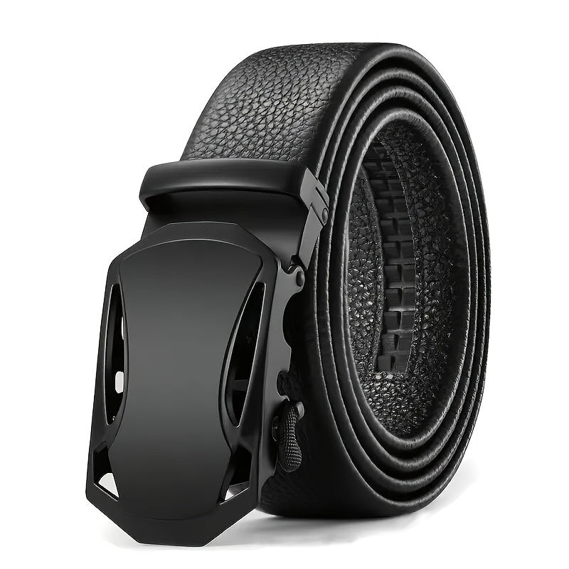 Men's Adjustable Business Belt with Sliding Buckle