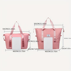 Portable Travel Storage Zipper Duffle Bag Lightweight Handbag