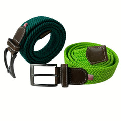 Colorful Golf Braid Stretchy Belt Elastic for Men