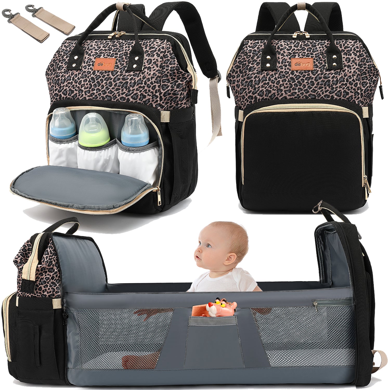 Large Capacity Mommy Bag with Crib