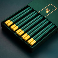 5 Pairs Fiberglass Non Slip Chopsticks Dark Green