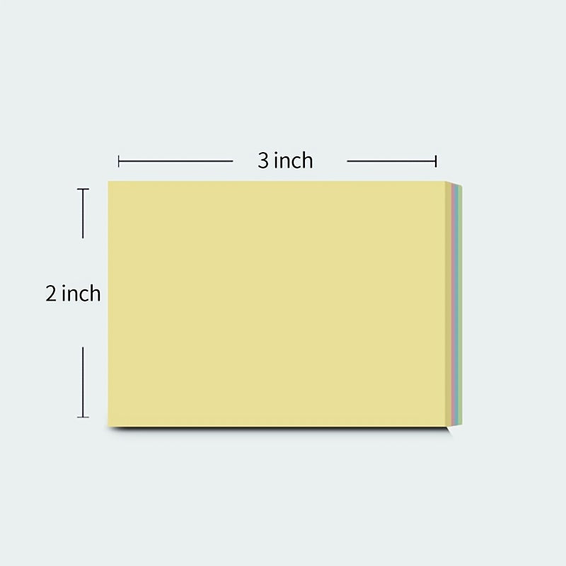 5 Pack 400 Sheets Sticky Notes 7.5 x 8cm Easy Post For School Office