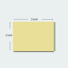 5 Pack 400 Sheets Sticky Notes 7.5 x 8cm Easy Post For School Office