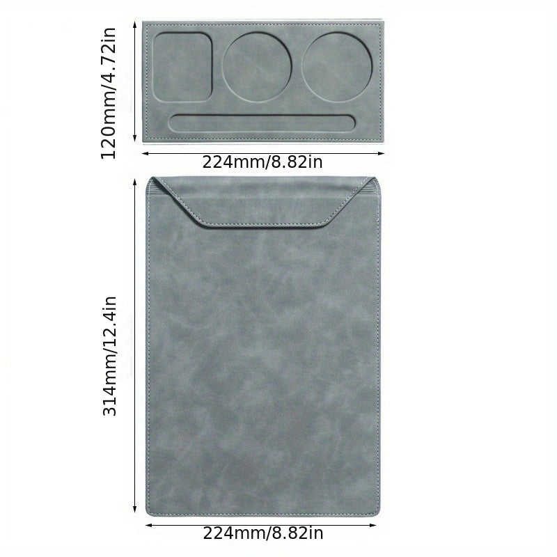 A4 Faux Leather Magnetic Board Clip