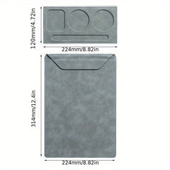 A4 Faux Leather Magnetic Board Clip