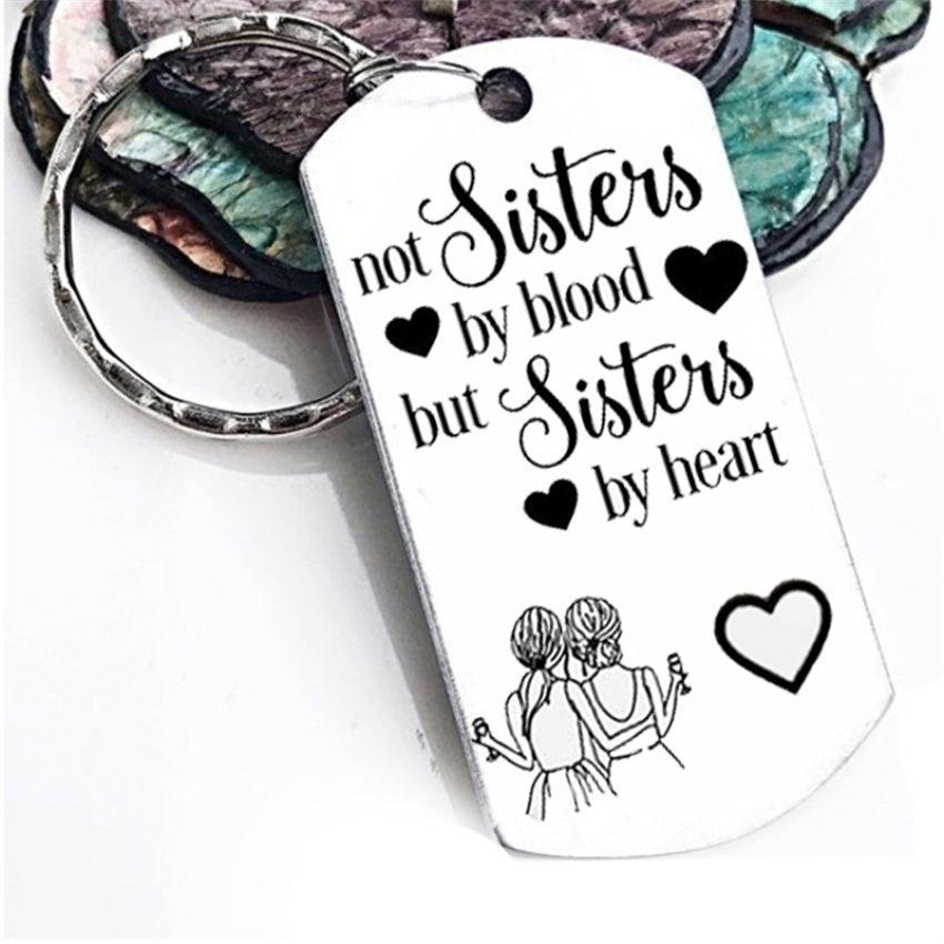 Heart Friendship Keychain for Women, Sister Birthday Gift