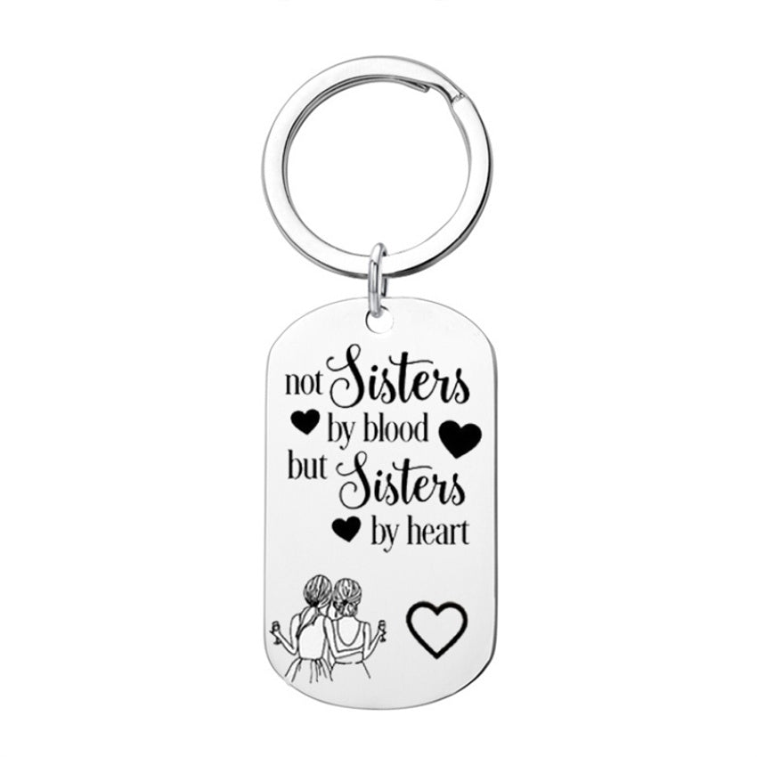 Heart Friendship Keychain for Women, Sister Birthday Gift