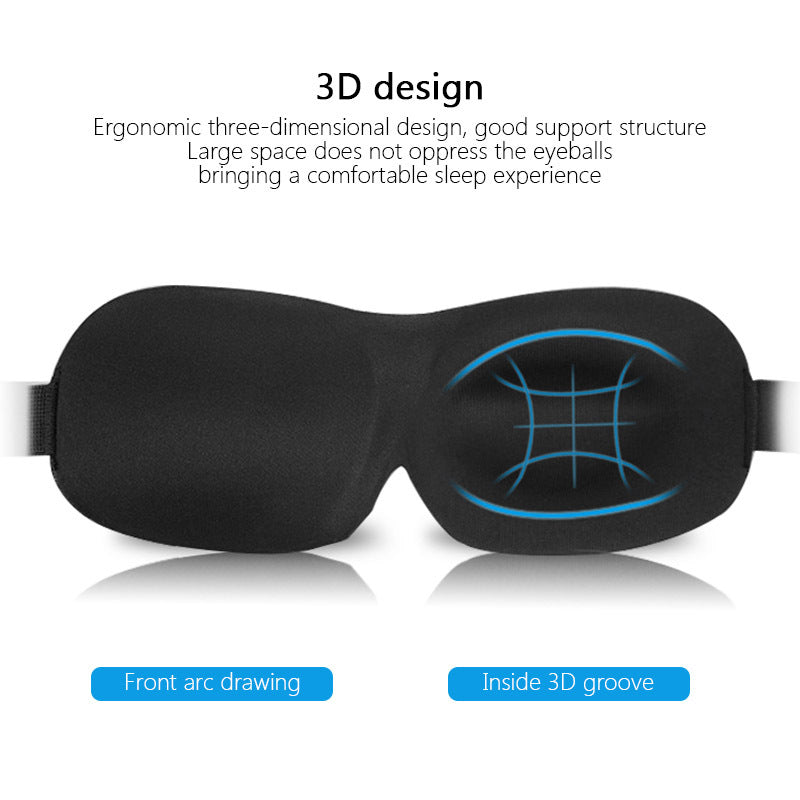 Blackout Eye Mask Sleep Comfortably & Block Out Light Travel Friendly