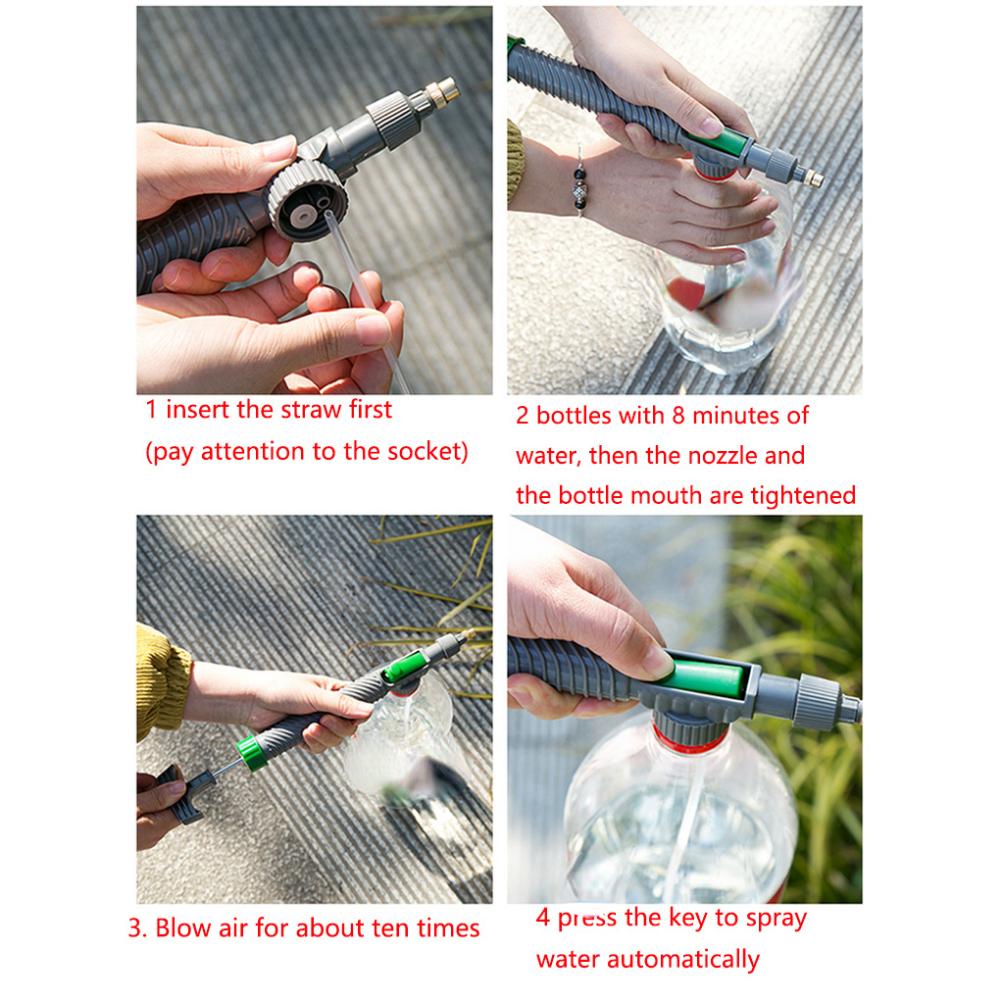 Manual Air Pressure Sprayer Adjustable Beverage Bottle Sprinkler