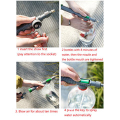 Manual Air Pressure Sprayer Adjustable Beverage Bottle Sprinkler