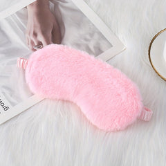 Solid Eye Protection Eye Mask Lunch Break Plush Eye Mask