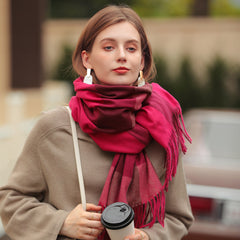 Thickened Warm Cashmere Scarf for Winter