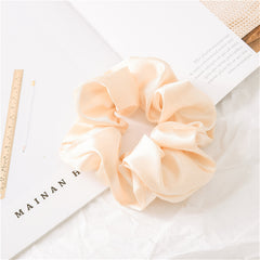 Silk Satin Neutral Hair Scrunchies Earth Toned Golden Hair Ties