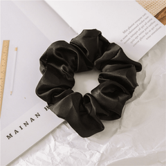 Silk Satin Neutral Hair Scrunchies Earth Toned Golden Hair Ties