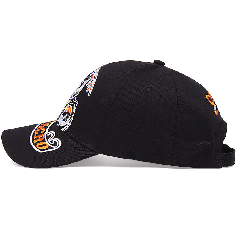 Skull Ghost Embroidery Baseball Cap Cartoon Hip Hop Adjustable Dad Hat