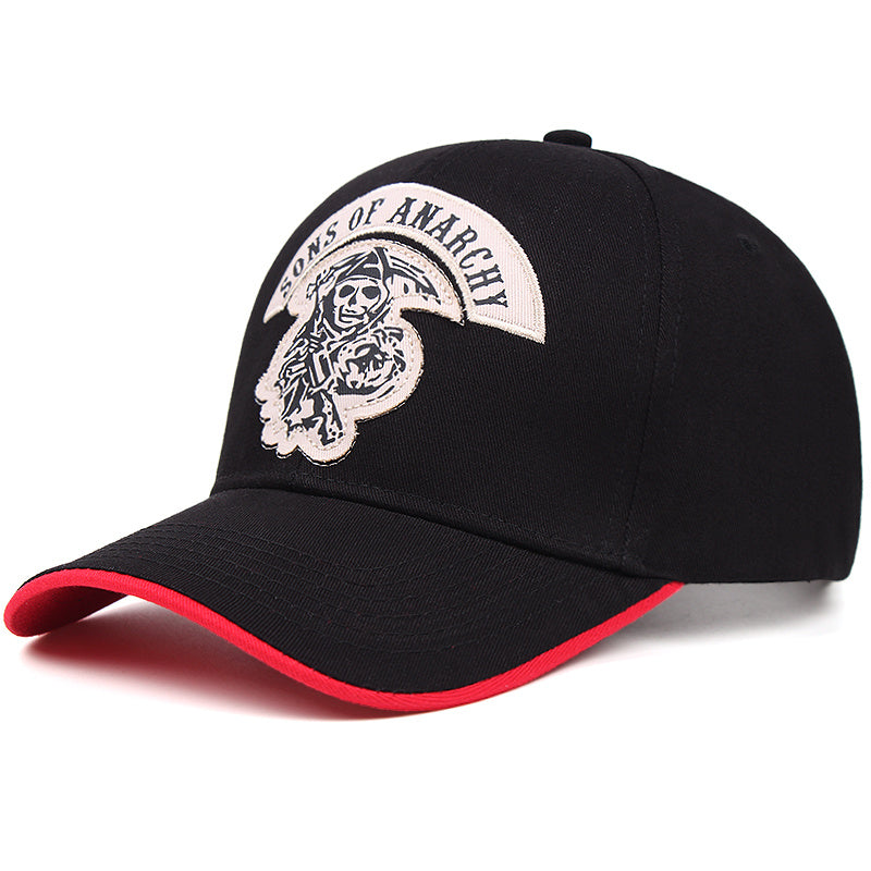 Skull Ghost Embroidery Baseball Cap Cartoon Hip Hop Adjustable Dad Hat