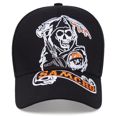 Skull Ghost Embroidery Baseball Cap Cartoon Hip Hop Adjustable Dad Hat