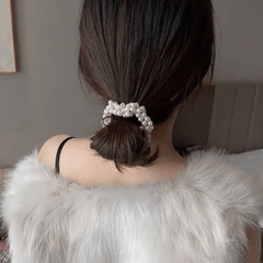 Faux Pearl Hair Tie Scrunchies Beaded Elastic Hair Accessory