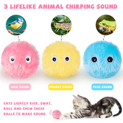 Interactive Smart Cat Toy Ball for Training and Play Squeaky Pet Toy