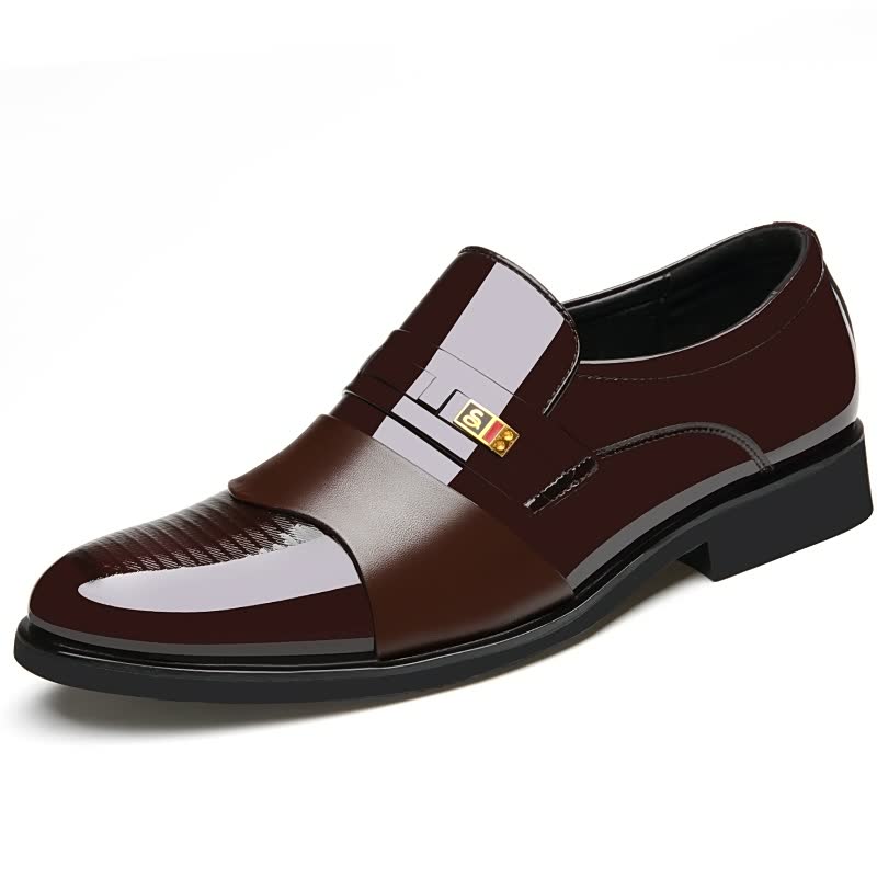 Men's Pointed Dress Shoes Comfortable Non slip Formal Shoes